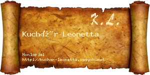 Kuchár Leonetta névjegykártya